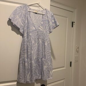 Universal Thread Light Blue and White Floral Dress